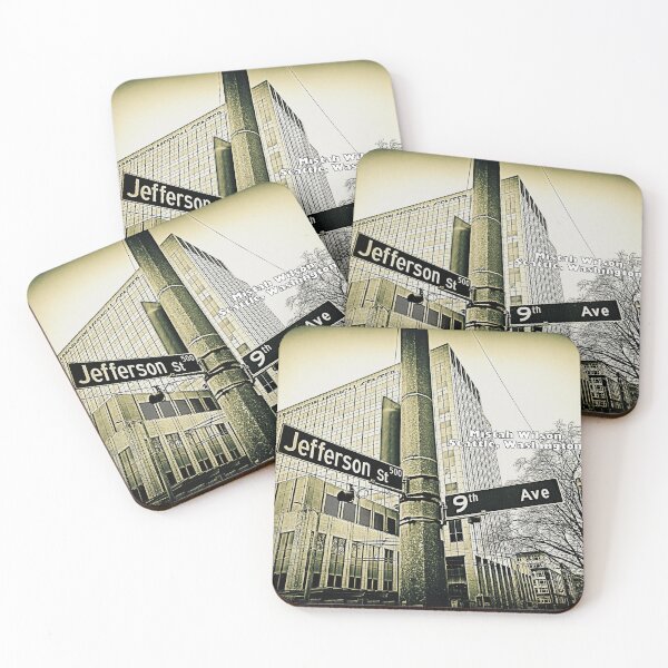 Item preview, Jefferson Street & 9th Avenue, Seattle, Washington by Mistah Wilson designed and sold by The Street Sign Store.