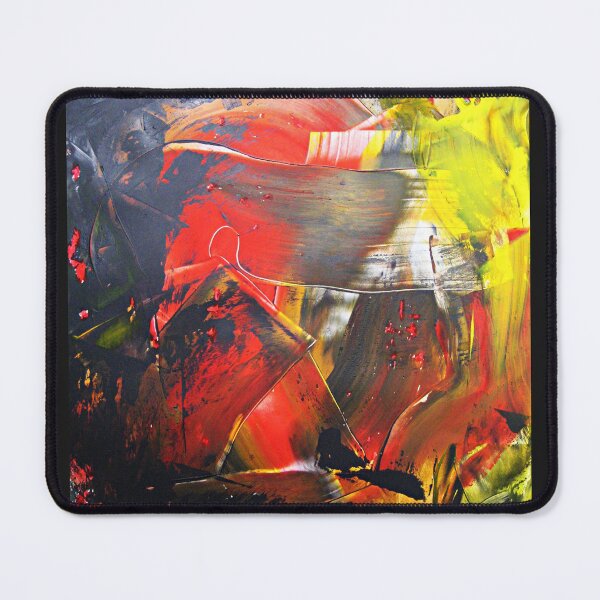 Item preview, Abstract pattern cave landscape red yellow black green gray white designed and sold by G-M-Designs.