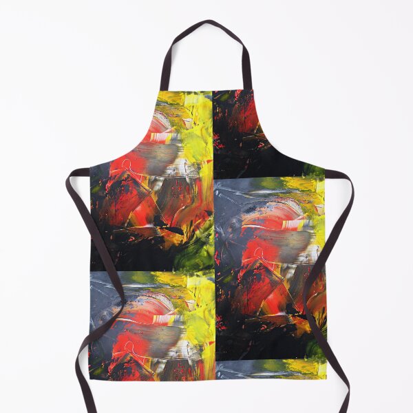Item preview, Abstract pattern cave landscape red yellow black green gray white designed and sold by G-M-Designs.