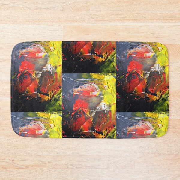 Item preview, Abstract pattern cave landscape red yellow black green gray white designed and sold by G-M-Designs.