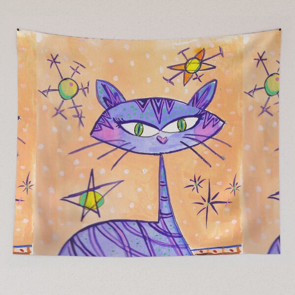 Item preview, Cat Meowtini Happy Cat Art for Happy Cats Sketchbook Cats Brenda Knoll designed and sold by Brenda  Knoll.