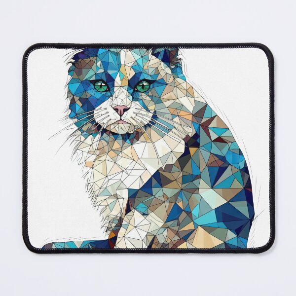 Item preview, Art Collection - Purrfectly Designed for Cat Lovers and Pet Enthusiasts, Featuring Adorable Feline Friend Celebrated in Abstract Geometric Shapes and Patterns. designed and sold by DooodleGod.