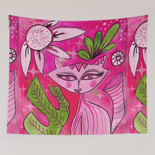 Item preview, Cat Miss Kitty Fantastico Happy Cat Art for Happy Cats Sketchbook Cats Brenda Knoll designed and sold by Brenda  Knoll.