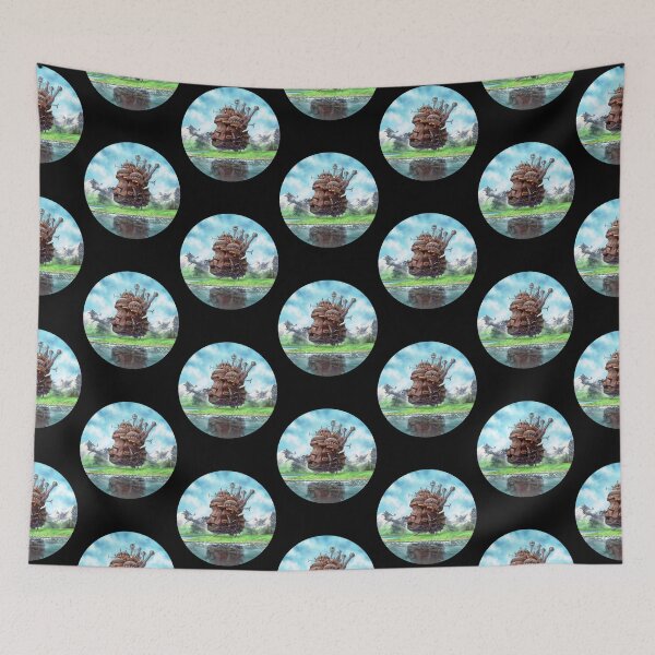 Item preview, Howl_s Moving Castle in the Mountains  designed and sold by CarmelaWinkler.