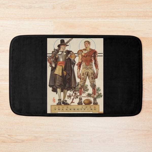 Item preview, Thanksgiving, Pilgrim and Football Player (1928) - J. C. Leyendecker designed and sold by lsrael-velasque.