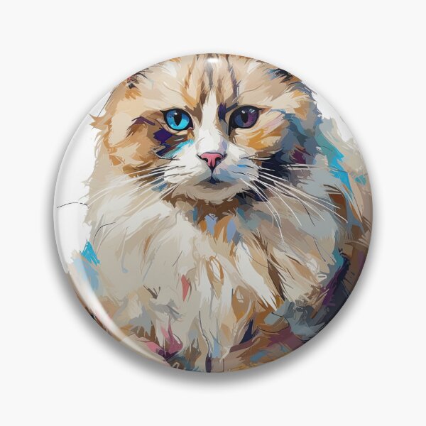 Item preview, Ragdoll Cat Dreams - Impressionistic Art for Feline Lovers and Cute Kitten Fans, capturing the Cuddly Domesticated beauty of this Adorable Feline breed. designed and sold by DooodleGod.