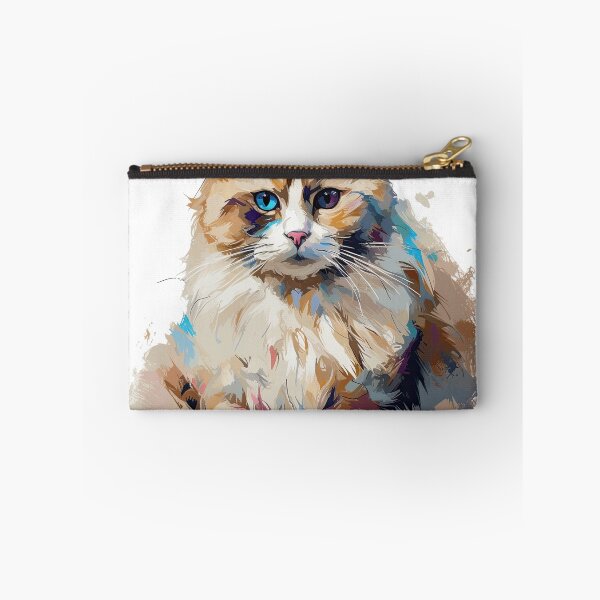 Item preview, Ragdoll Cat Dreams - Impressionistic Art for Feline Lovers and Cute Kitten Fans, capturing the Cuddly Domesticated beauty of this Adorable Feline breed. designed and sold by DooodleGod.