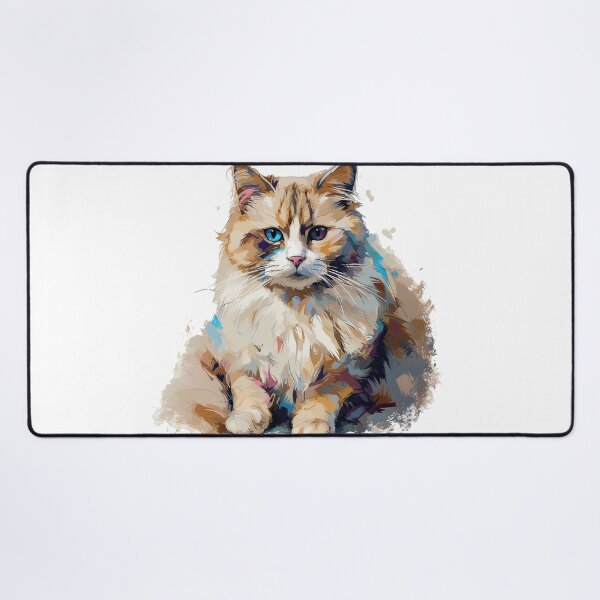 Item preview, Ragdoll Cat Dreams - Impressionistic Art for Feline Lovers and Cute Kitten Fans, capturing the Cuddly Domesticated beauty of this Adorable Feline breed. designed and sold by DooodleGod.