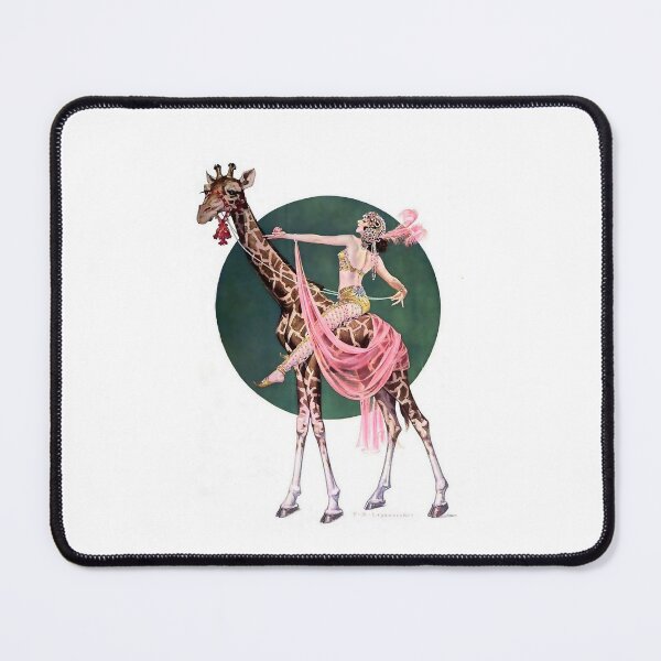 Item preview, “Circus Giraffe Rider” by FX Leyendecker designed and sold by lsrael-velasque.