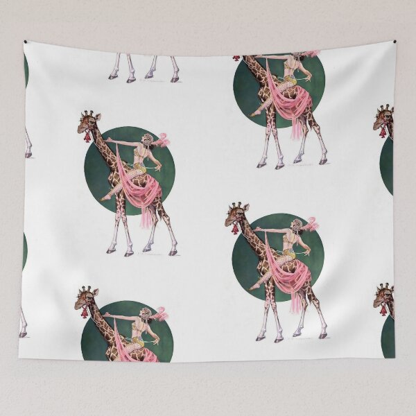 Item preview, “Circus Giraffe Rider” by FX Leyendecker designed and sold by lsrael-velasque.