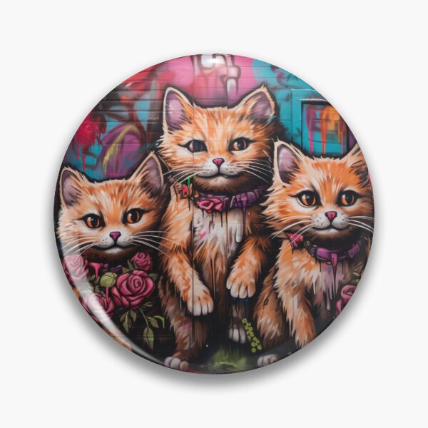 Artikelvorschau, Katzen- und Rosen-Graffiti entworfen und verkauft von PittyReese.
