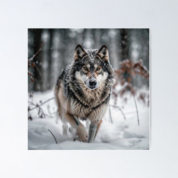 Artikelvorschau, Schneewolf entworfen und verkauft von Dawn van Doorn.