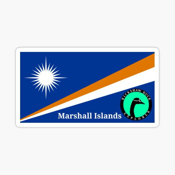 Marshall Islands Flag Stickers for Sale