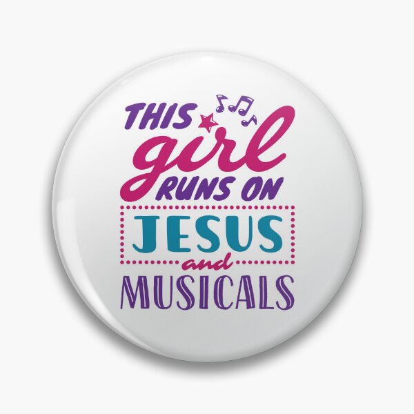 Item preview, This Girl Runs on Jesus and Musicals designed and sold by jaygo.