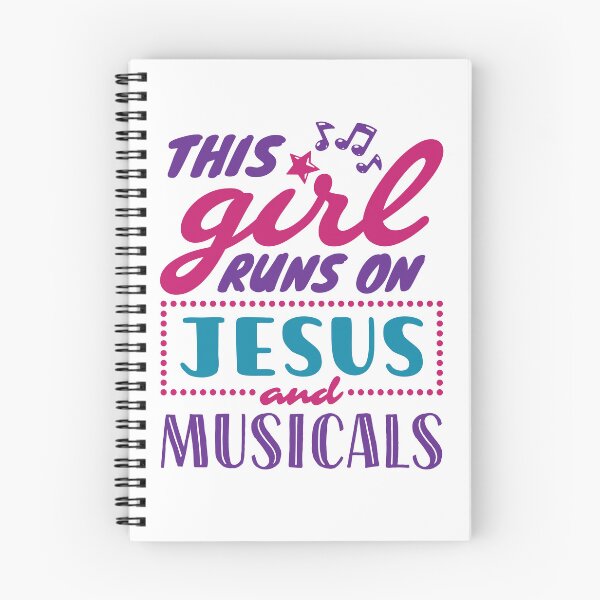 Item preview, This Girl Runs on Jesus and Musicals designed and sold by jaygo.