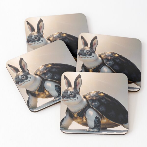 Item preview, Bunny turtle in black and gold armor designed and sold by ArtificialBeaux.