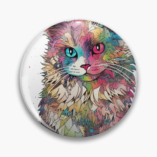 Artikelvorschau, Ragdoll Cat Mixed Media Art für lebenslustige Katze entworfen und verkauft von DooodleGod.