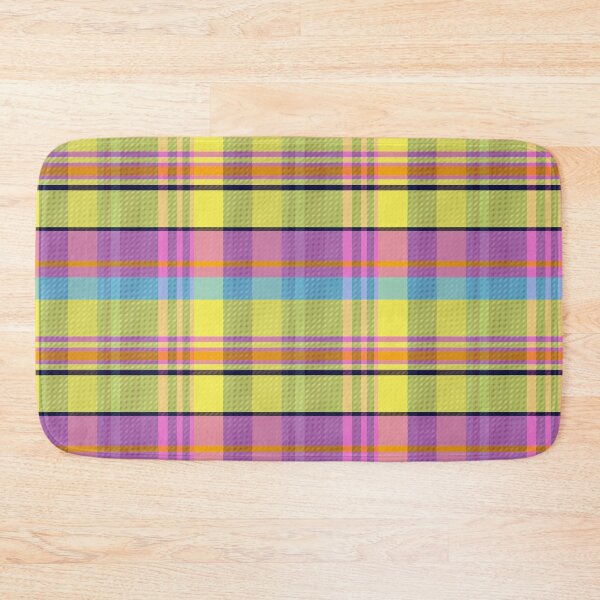 Item preview, Vaporwave Aesthetic Iona 1 Hand Drawn Textured Plaid Pattern designed and sold by GenAumonier.