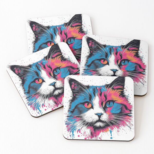 Item preview, Ragdoll Cat Pop-Art Design by Ragdoll Whimsy - Fun and Whimsical Feline designed and sold by DooodleGod.