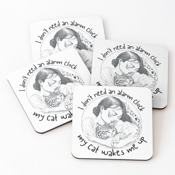 Item preview, I Don't Need an Alarm Clock_My Cat Wakes Me Up_a designed and sold by thematics.