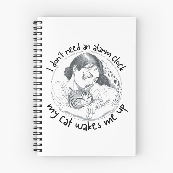 Item preview, I Don't Need an Alarm Clock_My Cat Wakes Me Up_a designed and sold by thematics.