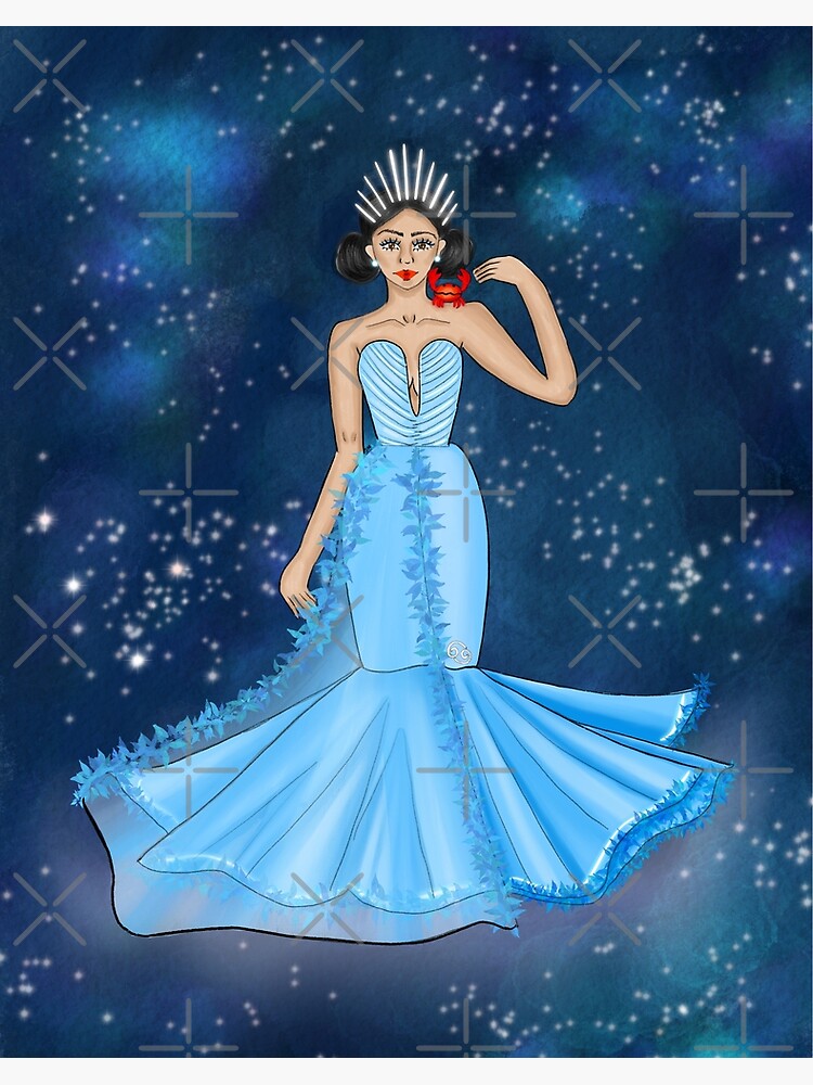 green emerald velvet dress Aries Sign Girl in red dress Zodiac inspired fashion illustration art –  Lalana Arts main image 0