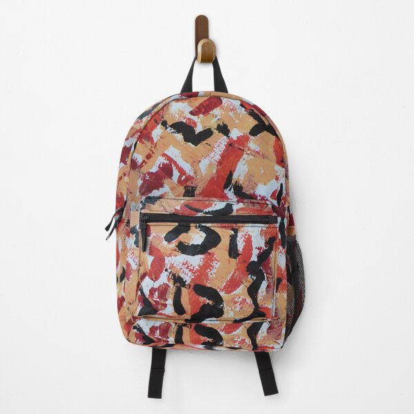 Item preview, Abstract pattern sand beach black red orange white designed and sold by G-M-Designs.