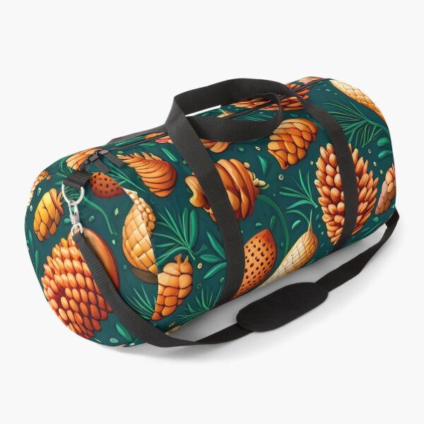 Item preview, A Pattern of Pinecones and Acorns on a Green Background designed and sold by Queen1120.