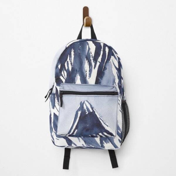 Item preview, Nature and landscapes, blue mountainscape, snow mountains designed and sold by anaozzart.