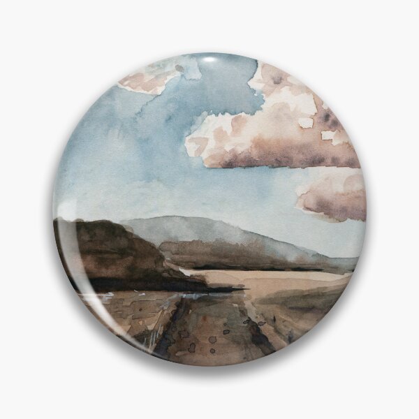 Item preview, Muted Desert Scenery - Watercolor Painting designed and sold by Pattokarts.