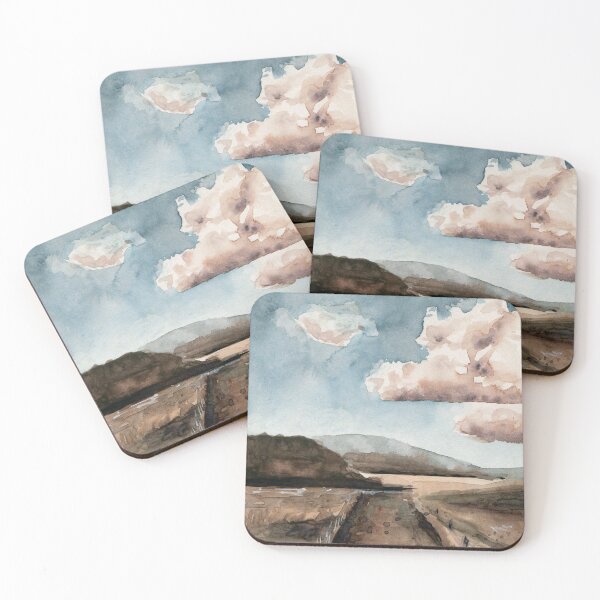 Item preview, Muted Desert Scenery - Watercolor Painting designed and sold by Pattokarts.