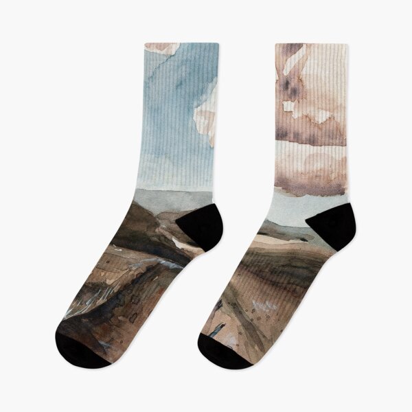 Item preview, Muted Desert Scenery - Watercolor Painting designed and sold by Pattokarts.