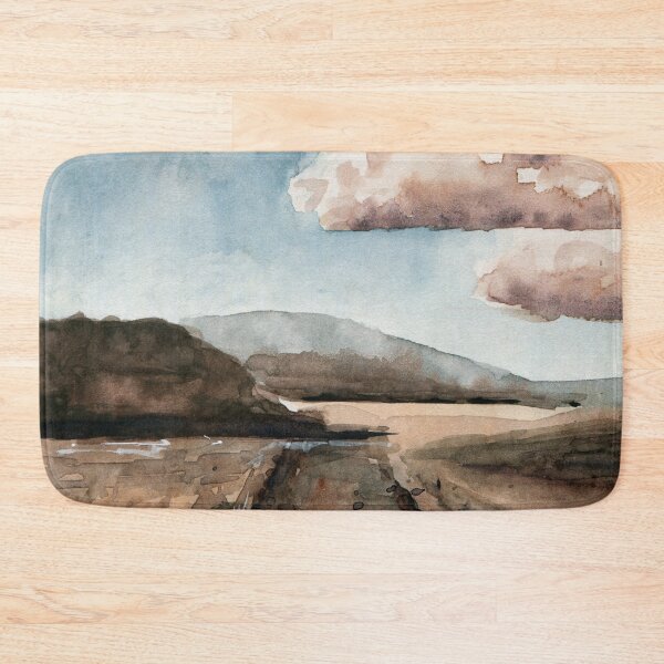 Item preview, Muted Desert Scenery - Watercolor Painting designed and sold by Pattokarts.