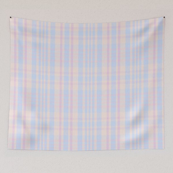 Item preview, Pastel Aesthetic Sorcha 2 Hand Drawn Textured Plaid Pattern designed and sold by GenAumonier.