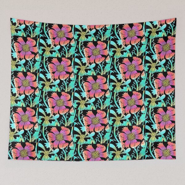 Item preview, Neon Victorian Flowers II designed and sold by Pixelchicken.