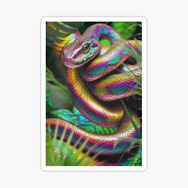 Rainbow Snake Sticker