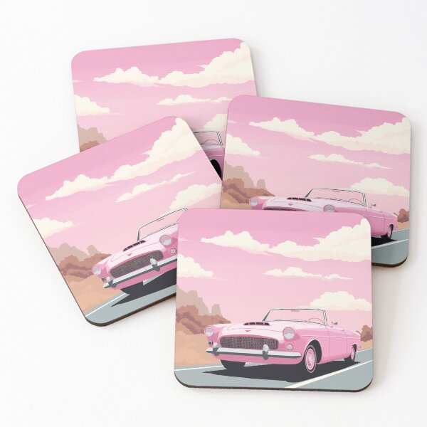 Item preview, Vintage Pink Convertible Car designed and sold by gigicb.