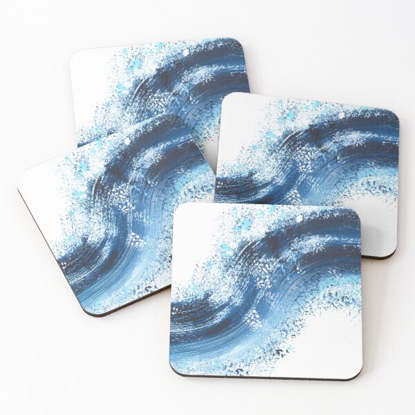 Item preview, Nature and landscapes, blue landscape, sea, flow, wave designed and sold by anaozzart.