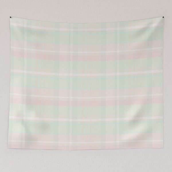 Item preview, Pastel Aesthetic Iona 1 Hand Drawn Textured Plaid Pattern designed and sold by GenAumonier.