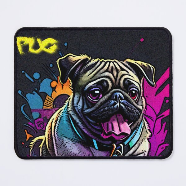 Item preview, Pug Graffiti Halloween Art designed and sold by RedBluffTraders.