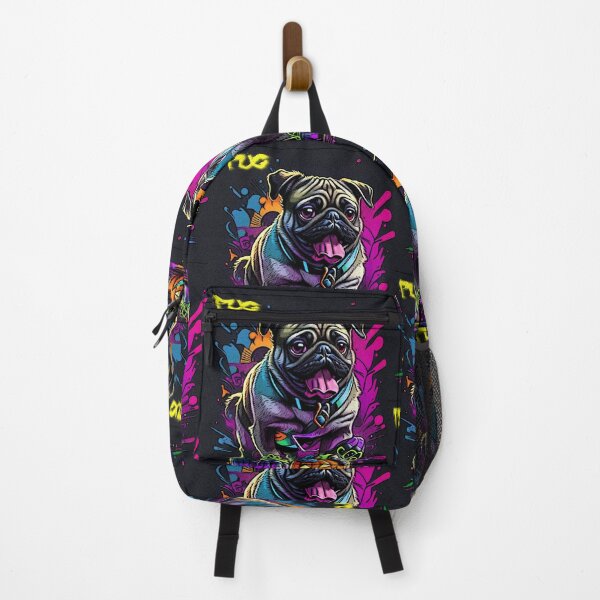 Item preview, Pug Graffiti Halloween Art designed and sold by RedBluffTraders.