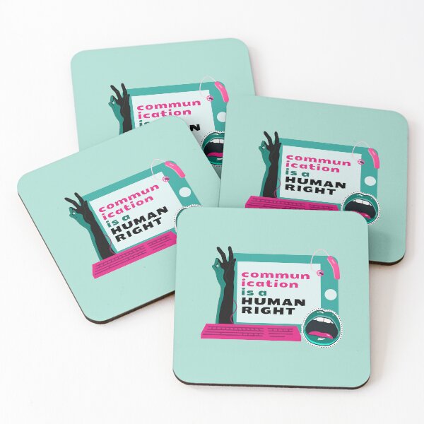 Item preview, Communication is a Human Right designed and sold by CarDashCrochet.
