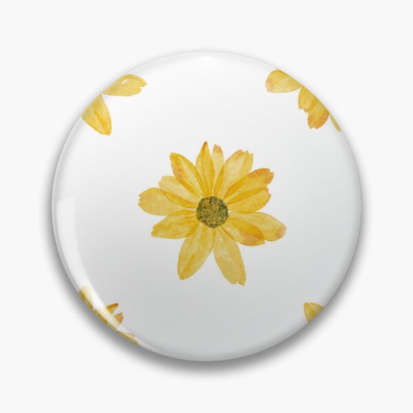 Item preview, yellow sunflower daisy watercolor flower pack designed and sold by kktown.