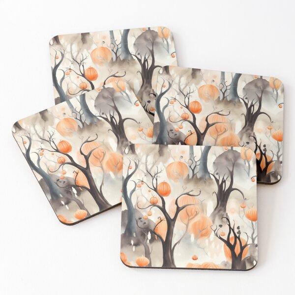 Item preview, Colorful Halloween Trees Print Background designed and sold by PaperieJennifer.
