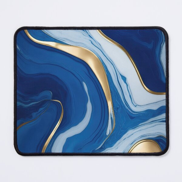 Item preview, Marble - Blue, Gold And Grey designed and sold by 96mon.