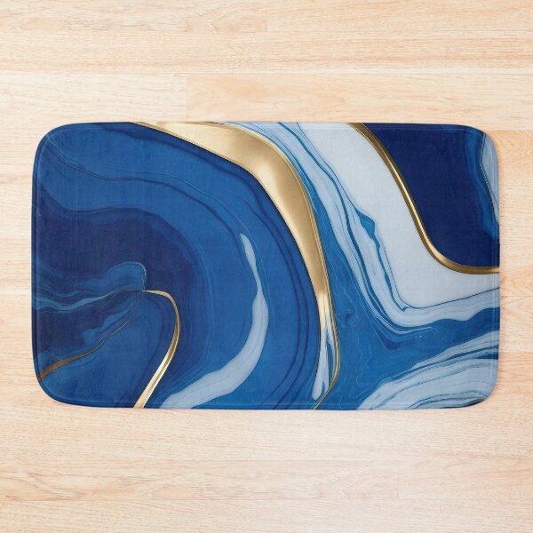 Item preview, Marble - Blue, Gold And Grey designed and sold by 96mon.