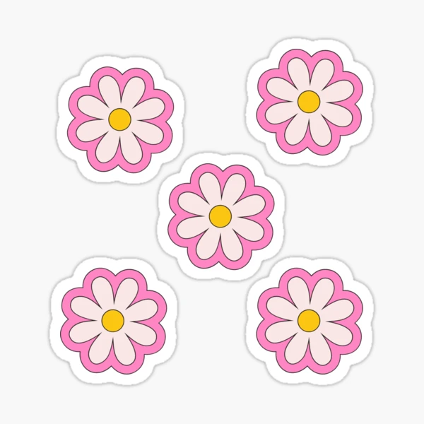 Three Daisy Flowers  Sticker for Sale by dil-emmas  Aesthetic stickers,  Nature stickers, Floral stickers