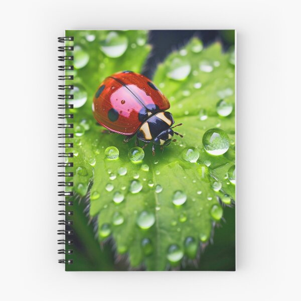 Item preview, Ladybug on a leaf with morning dew designed and sold by CoolCarVideos.