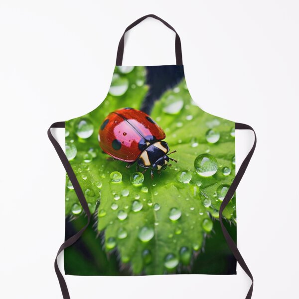Item preview, Ladybug on a leaf with morning dew designed and sold by CoolCarVideos.