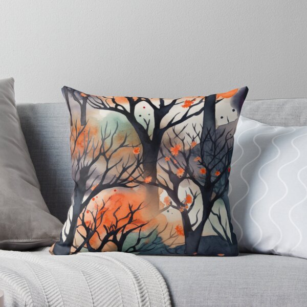 Item preview, Colorful Halloween Trees Print Background designed and sold by PaperieJennifer.